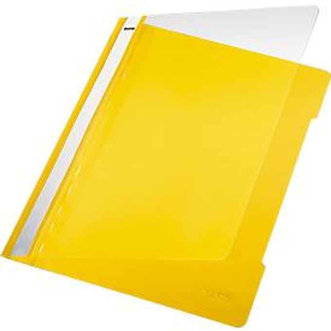 Leitz Snelhechter A4 - 30% pre-consumer gerecycled plastic - 25 Stuks - Geel