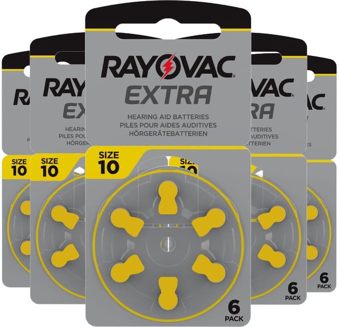 Rayovac Hoortoestelbatterijen - Plaquettes - 30 stuks