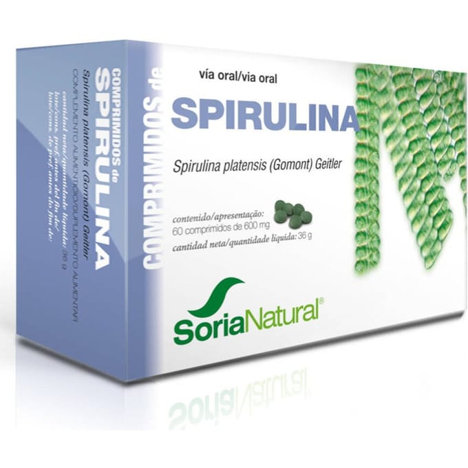 Soria Natural® 18-S Spirulina Platensis (Gomont) Geitler 60 Capsules