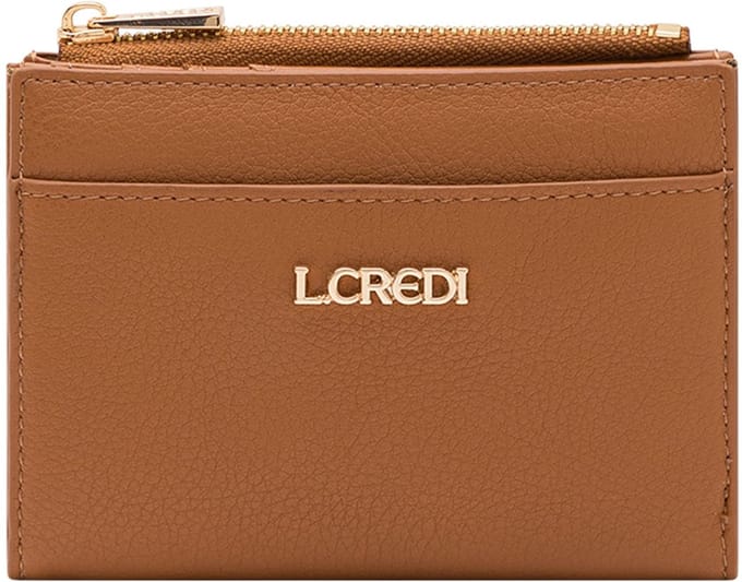 L.CREDI Filippa Portemonnee RFID-bescherming 12 cm - Dames - Horizontaal - cognac