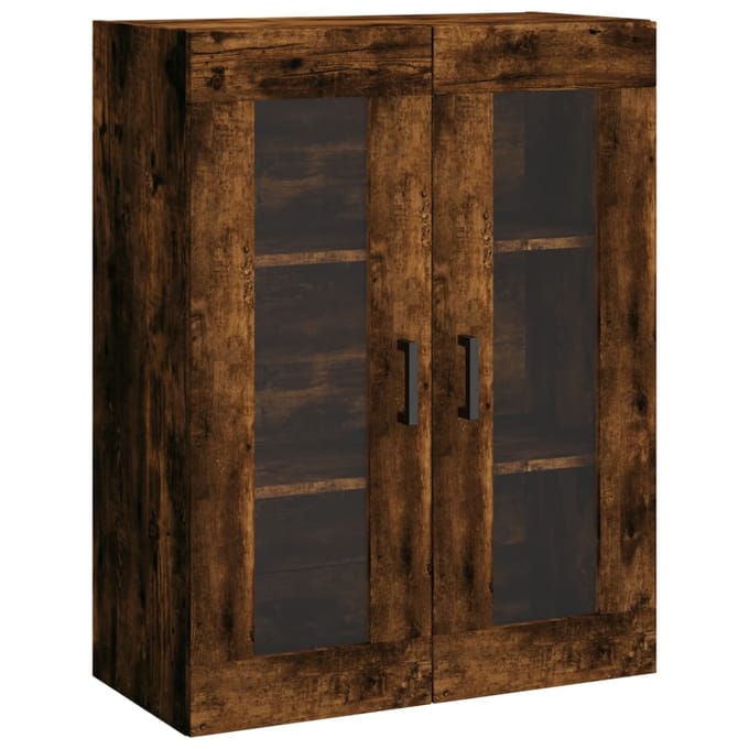 vidaXL - Bovenkast - 69,5x34x90 - cm - gerookt - eikenkleurig