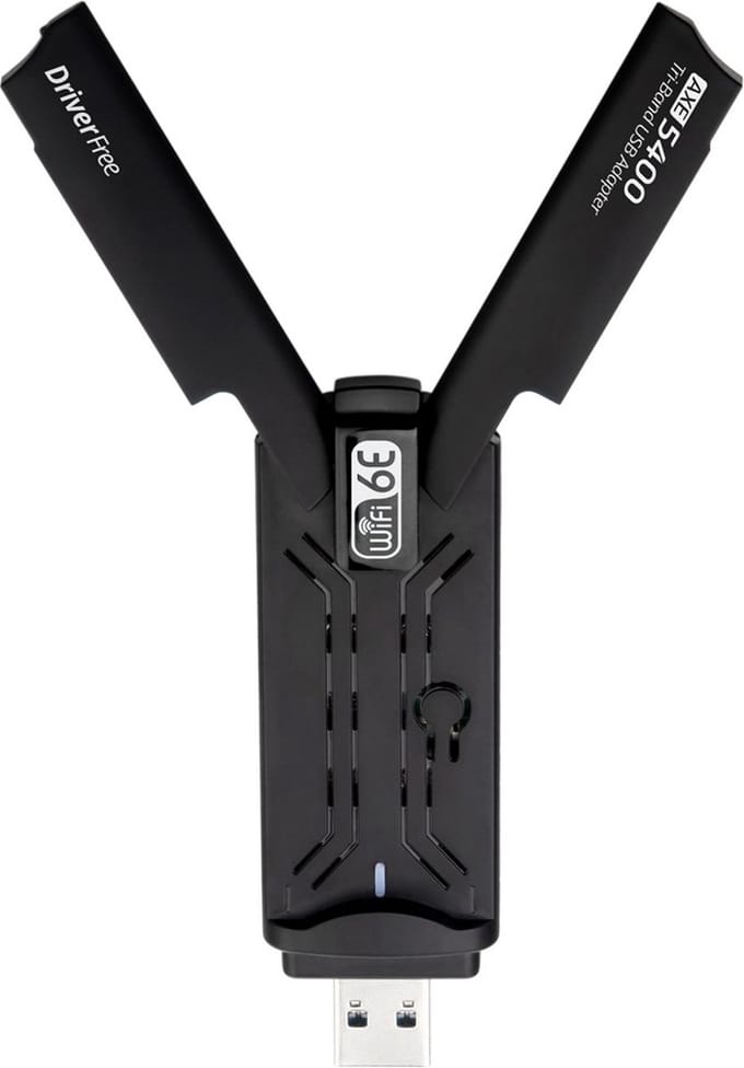 ThunderGold WiFi Adapter USB - USB WiFi Adapter - WiFi 6 - 5400 Mbps - WiFi Dongle - WiFi Antenne - WiFi ontvanger - WiFi USB adapter