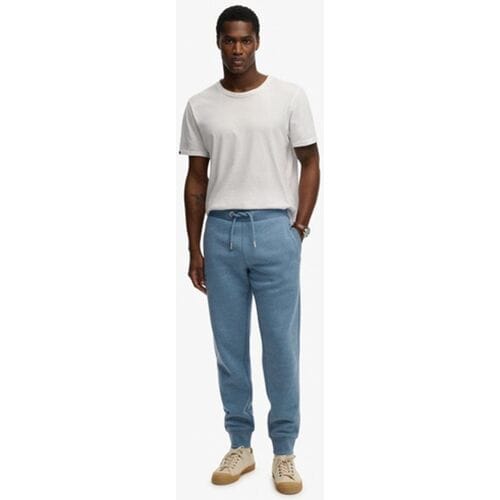 Superdry Vintage Logo Geborduurde Joggingbroek Light Blue Grootte: S