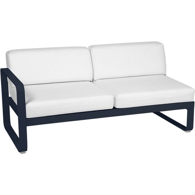 Fermob BELLEVIE 2 zits module links - 92 abyssblauw - 81 witgrijs