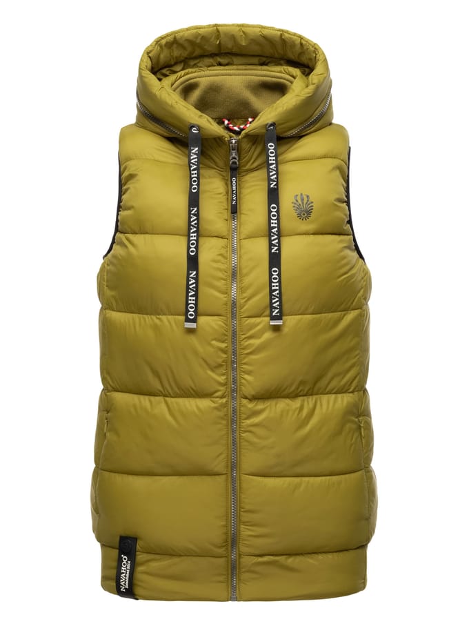 Navahoo Dames Gewatteerde Bodywarmer Kassidy – Licht & Modern met Capuchon