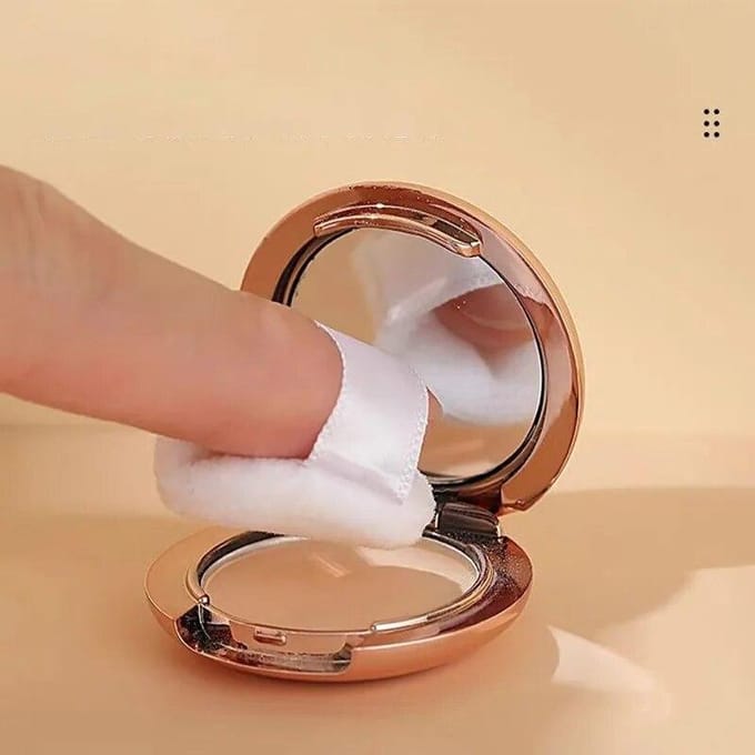 Mini Powder Setting Powder Sample Blijvende Oil Control Waterproof Foundation Natuurlijk fleurt de huidskleur op Mini Powder Makeup 01 gray