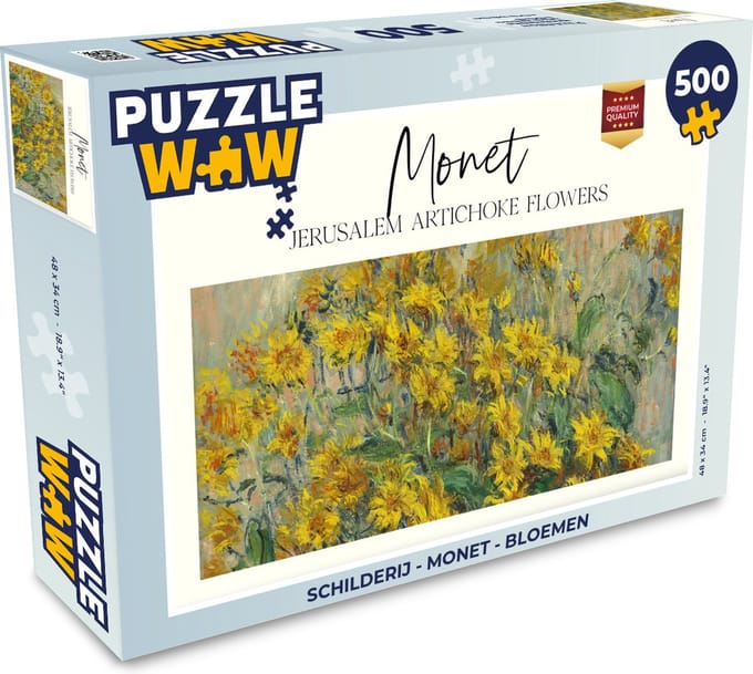 Puzzel Schilderij - Monet - Bloemen - Legpuzzel - Puzzel 500 stukjes