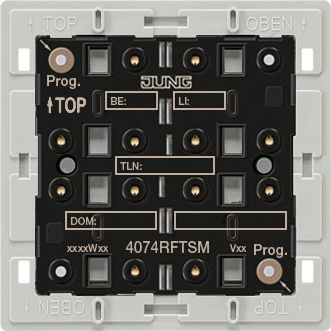 Jung KNX RF radio-wandsender-module, 4-voudig, F40 4074 RF TSM