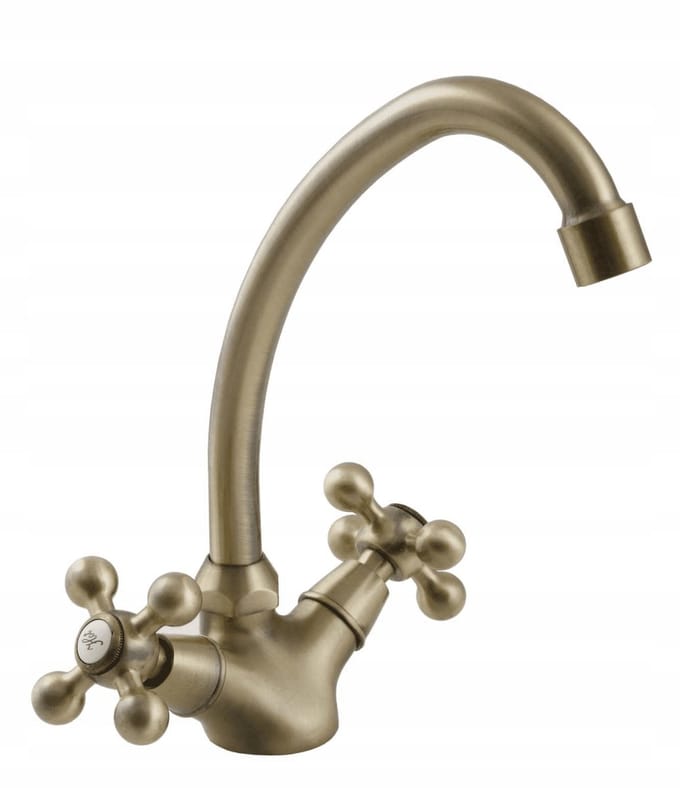 Kuchinox Stilo - Retro Keukenkraan - Mosiëlkleur - 240mm - Dubbele Handgreep