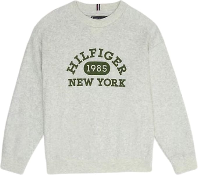 Tommy Hilfiger VARSITY BOUCLE SWEATSHIRT Jongens Trui - Grey - Maat 8