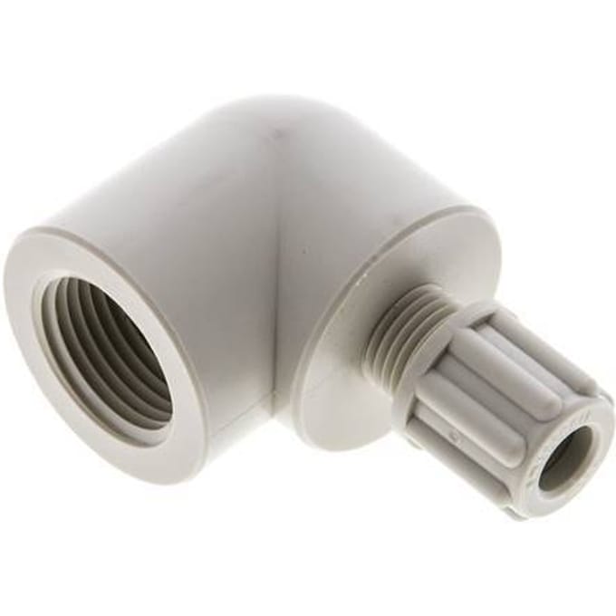 6x4mm & G3/8'' PP L-Vorm Knelfitting Binnendraad 10bar