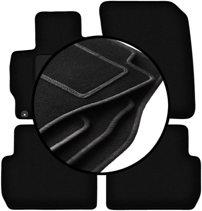 Complete set veloursmatten voor: Mitsubishi Outlander III PHEV SUV (2012-)