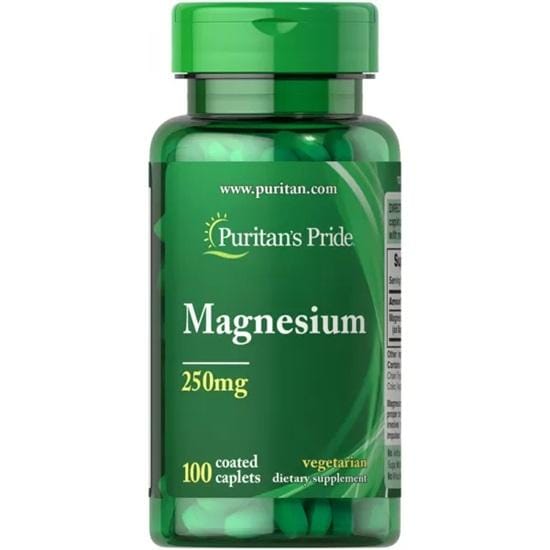 Puritan's Pride - Magnesium 250 mg, 100 Caplets