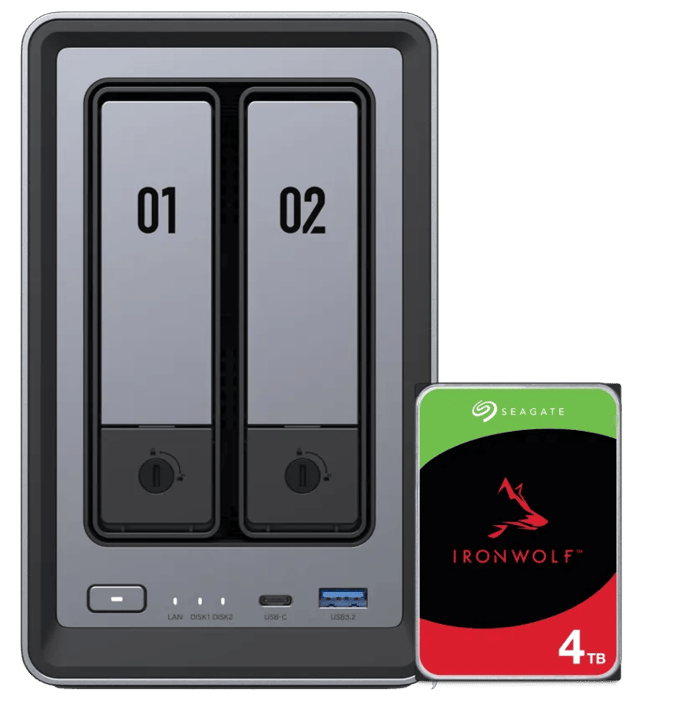UGREEN NASync DXP2800 + Seagate Ironwolf 4TB
