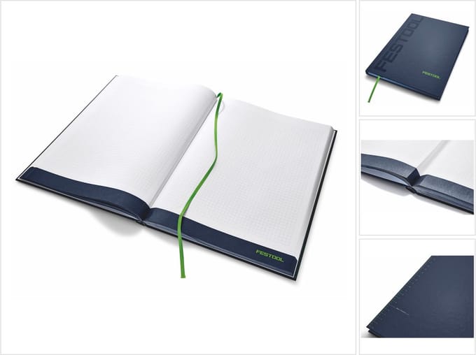 Festool NB-FT1 498866 Notitieboek Geruit Donkerblauw 200 vellen DIN A4