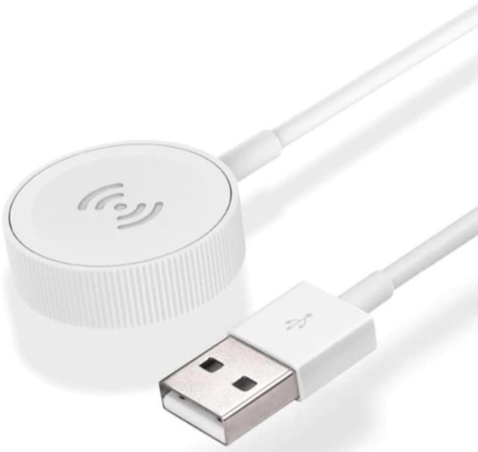 DrPhone Volt2 - Draadloze Oplader Compatibel met Apple Watch 38/40/41/42/44/45mm - Oplader - Wit
