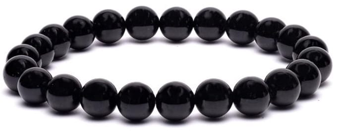 Armband elastisch zwarte toermalijn