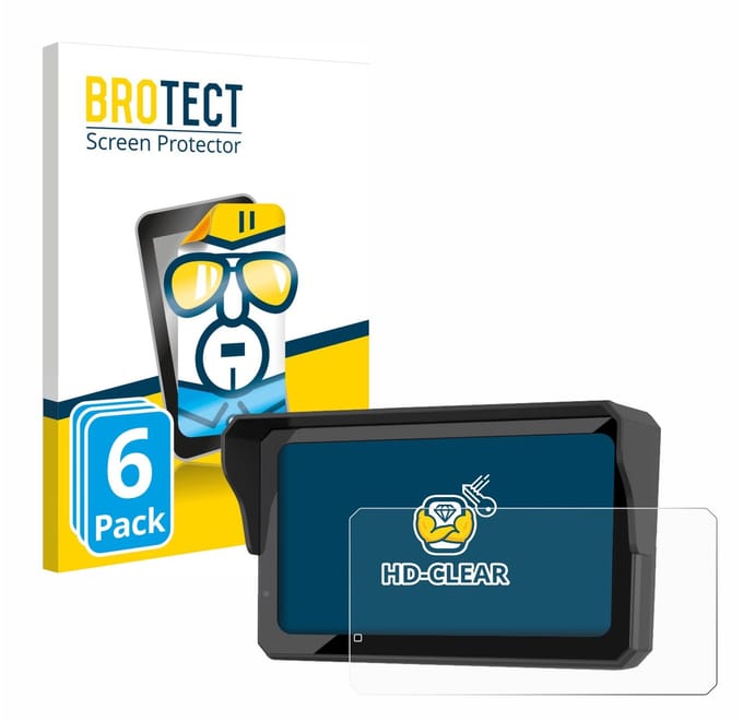 BROTECT - Screenprotector voor Carpuride W602BS Pro - Folie Beschermfolie transparant 6 Stuks