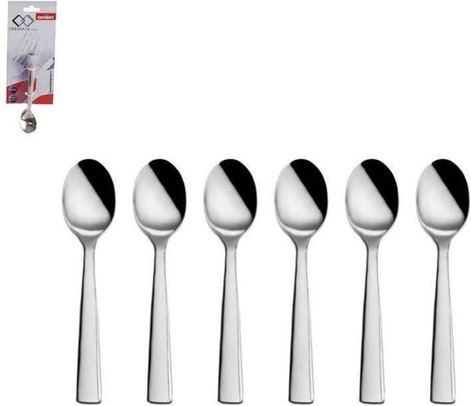 Orion Lepel RVS - 6 Stuks - Vaatwasserbestendig - Zilver
