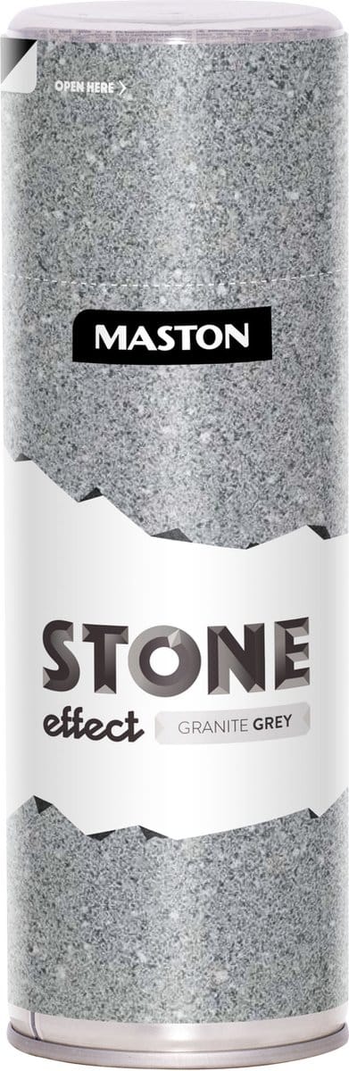 Maston Stone Effect - steeneffect spuitverf - Granite Grey - 400 ml - spuitbus verf