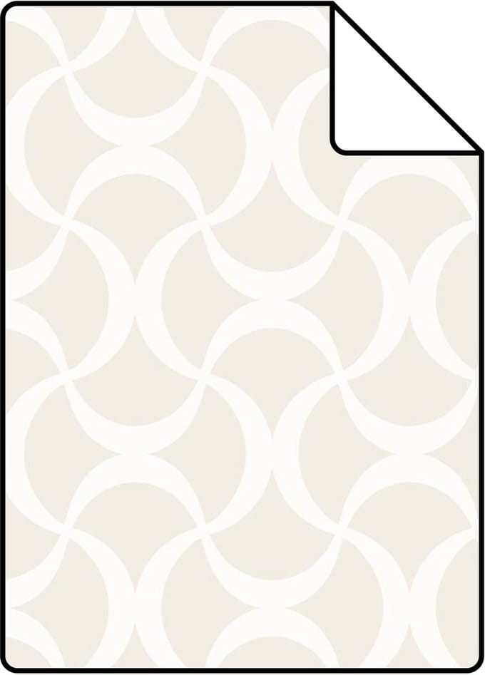 Proefstaal Origin Wallcoverings behang grafisch wit - 26,5 x 21 cm - 345737-S
