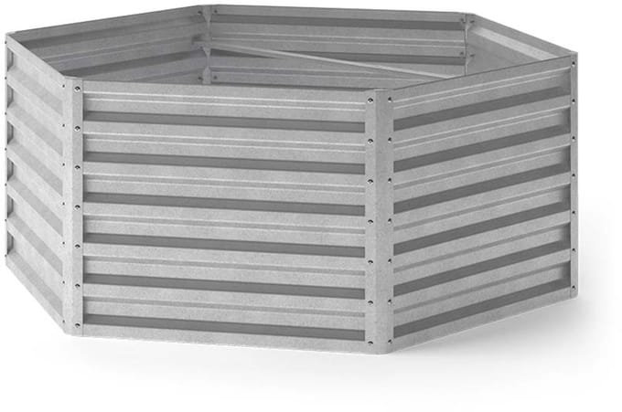 OK-Living Hoogbed – 129 x 129 cm Zilver