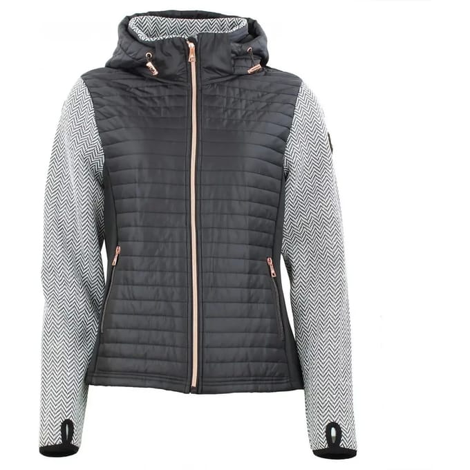 Gewatteerde fleece met capuchon voor dames Peak Mountain
