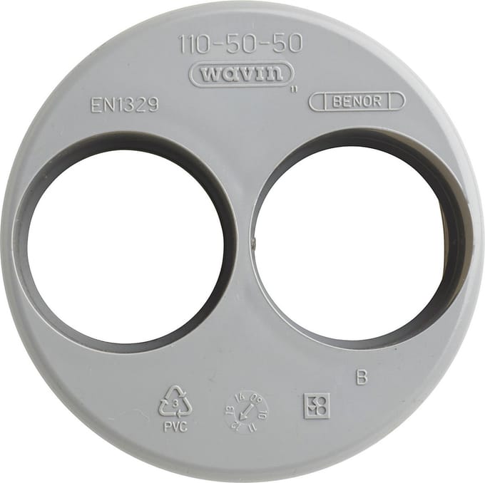 Verloopring 2x lijmmof 110x50/50mm