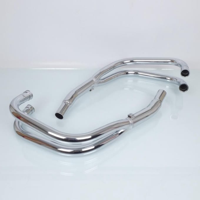 Uitlaat Marving 4-in-2 verchroomd voor motor Honda 750 Cb Kz 1978 tot 1982 CE Nieuw