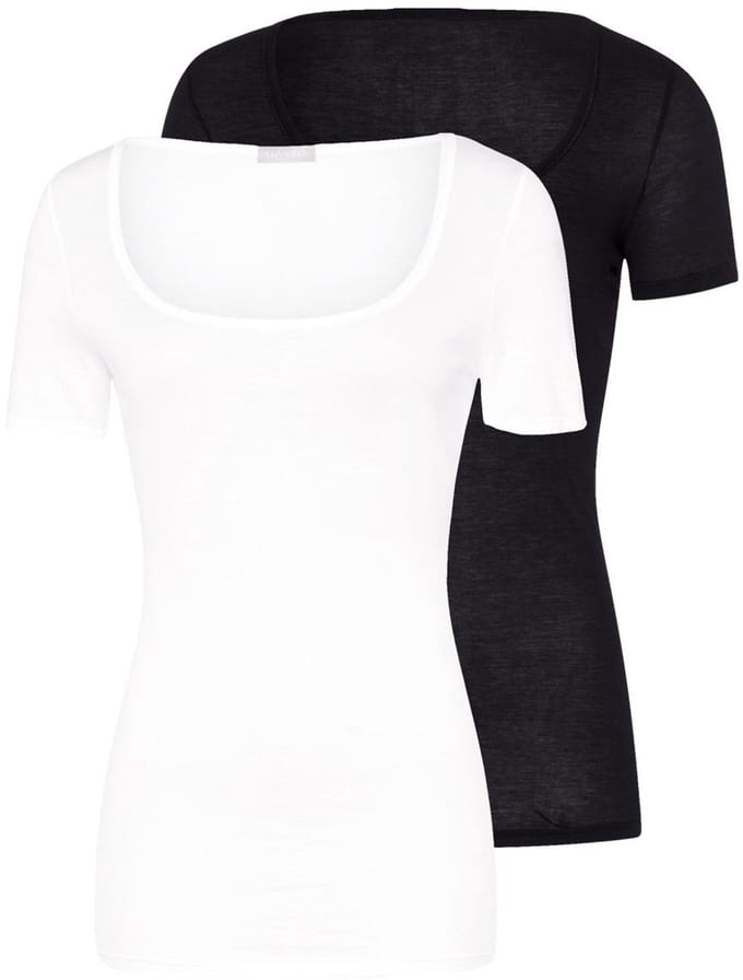 Hanro Dames onder t-shirts 2 pack Ultralight