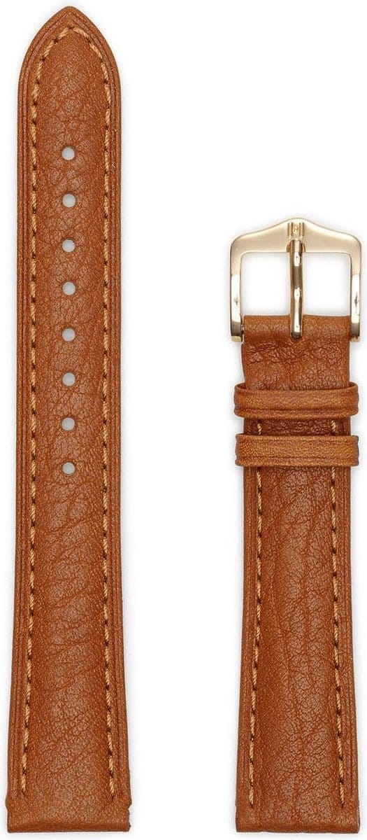 Hirsh Horlogeband -  Camelgrain Honey - Leer - 8mm