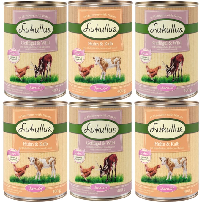 Lukullus Junior Mixpakket - 6 x 400 g