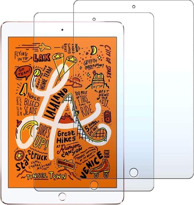 Screenprotector Glas - Tempered Glass Screen Protector Geschikt voor: Apple iPad Mini 4 7.9 inch - - 2x