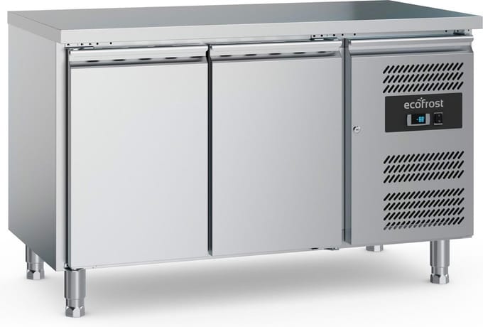 Ecofrost Koelwerkbank - 228L - 2 Deuren - +2°C/+8°C - Geforceerd - 1360x600x850mm