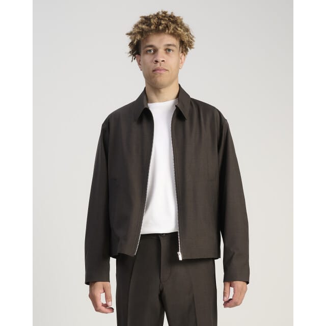 regular fit overhemdjack met ritssluiting model 'RIKKO'
