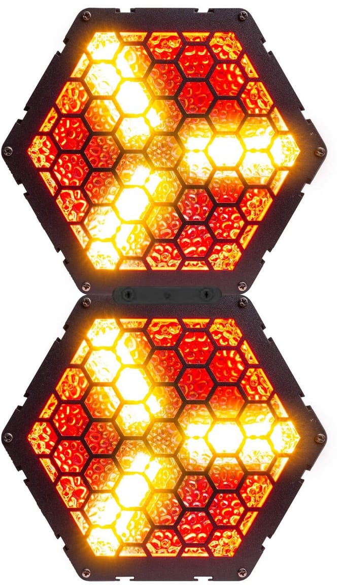 BeamZ Set van 2x RB90-5 Retro Blinders - 3x 30W RGB/WW LED’s - 5 pins DMX