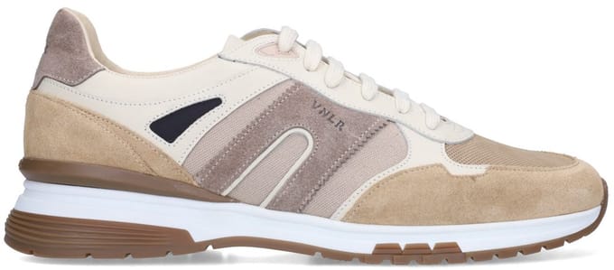 Van Lier - Heren - Taupe suède sneakers - Maat 40