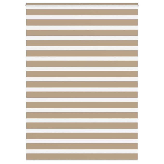 vidaXL - Zebra - Blind - 165x200 - cm - stofbreedte - 160,9 - cm - polyester - zandbruin