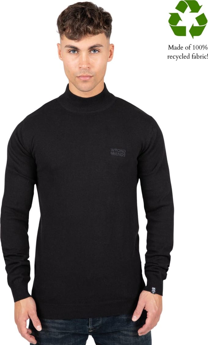 AYDEN TURTLENECK SWEATER - BLACK S / Black