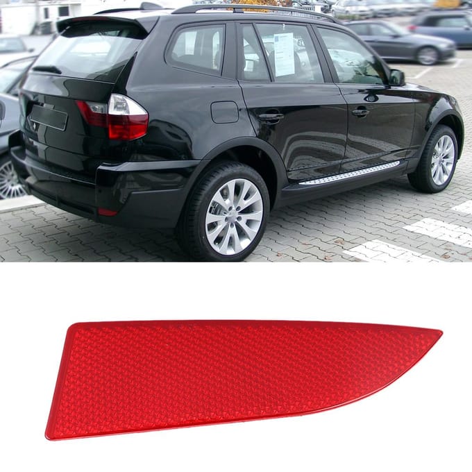 Achterbumper Links Reflector Licht Lens 63147162217 Past voor E83 X3 20062010 red