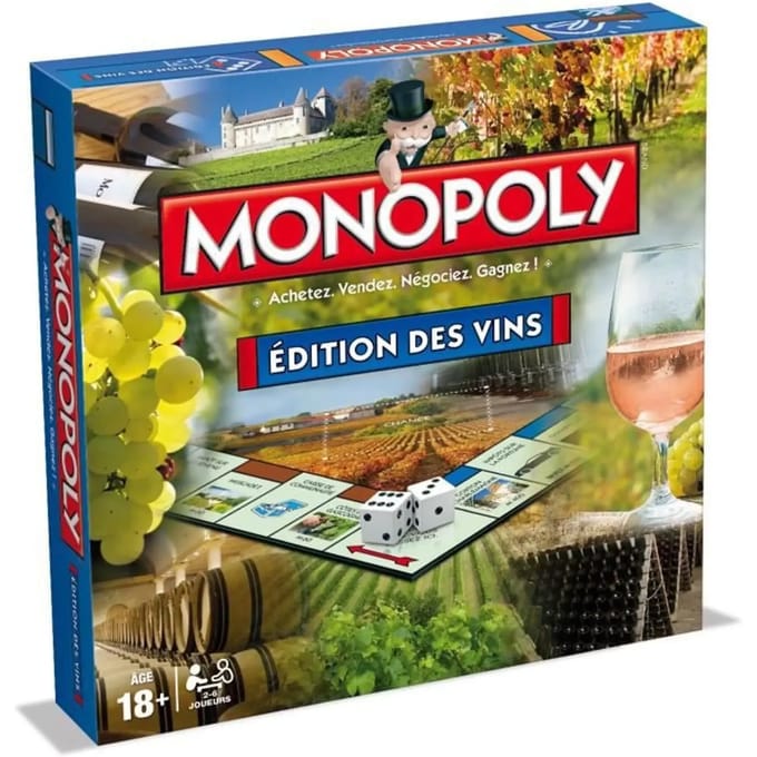 Wijn editie monopoly bordspellen Winning Moves
