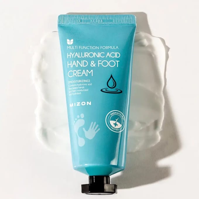 Mizon, Crème pour les mains et les pieds à l'acide hyaluronique, 100 ml (100 ml) blue