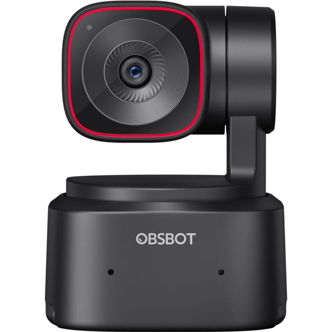 Obsbot Tiny 2 Lite PTZ 4K-webcam 3840 x 2160 Pixel Snelle autotracking via AI, Gebarenbesturing