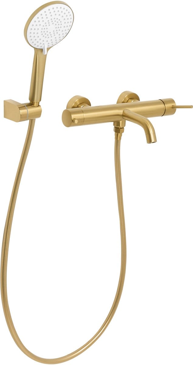 MELIQUINA - Wandgemonteerde badmengkraan - Goud - Messing