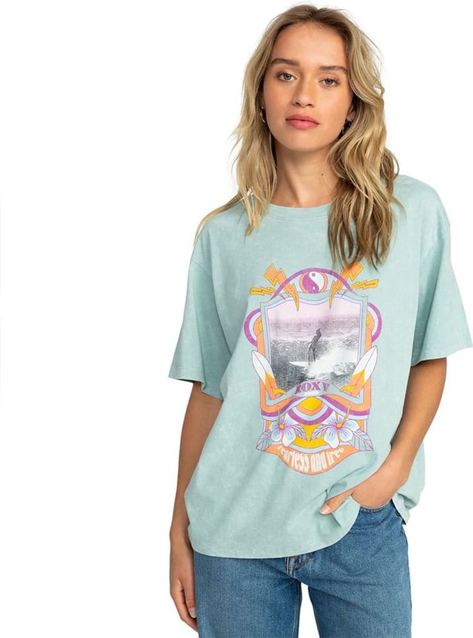 Roxy Need Lv A T-shirt Met Korte Mouwen Blauw S Vrouw
