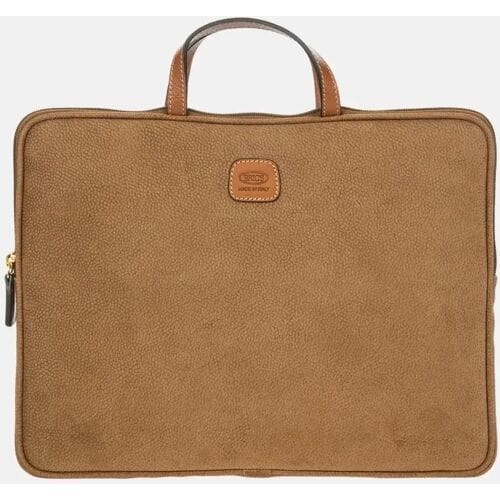 BRIC'S Laptoptas met laptopvak Life PC Holder Camel Bruine