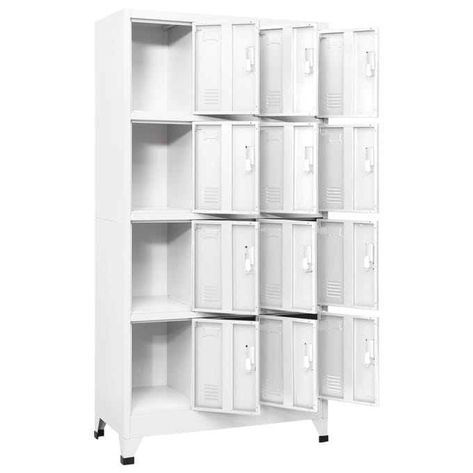 vidaXL - Lockerkast - met - 12 - compartimenten - 90x45x180 - cm