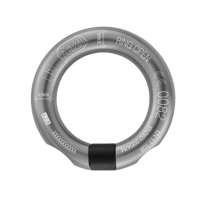 Petzl ring open dark grey