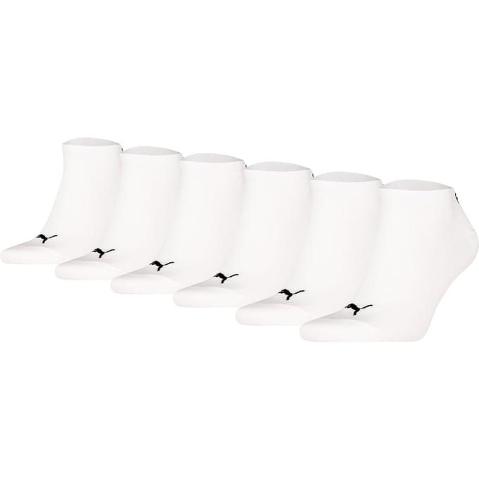 Puma - Unisex Sneakersokken - 6 Pack - Maat 43-46