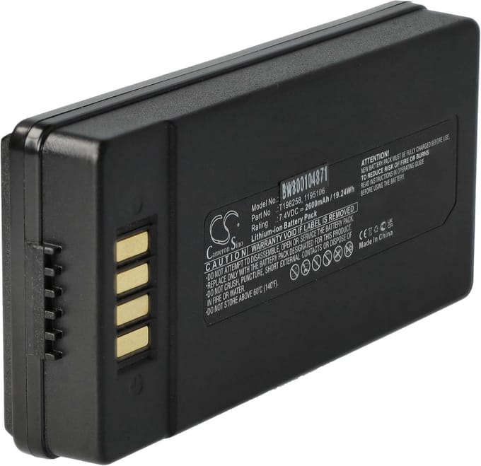 Reserve Batterij - Li-Ion Accu - Warmtebeeld Camera - Hoge Capaciteit 2600 mAh - 72 Volt - Zwart